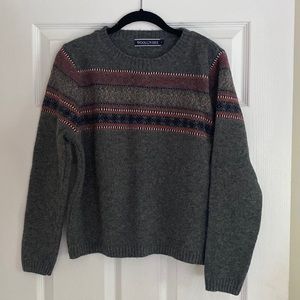 Woolovers 100% wool fair isle sweater
